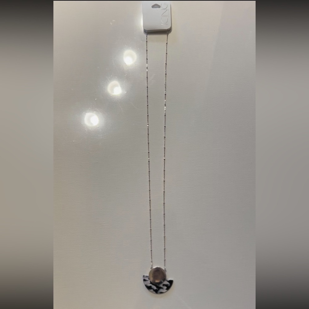 silver retro necklace